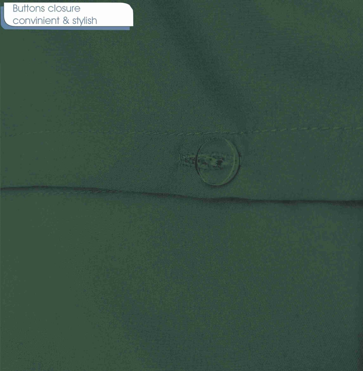 Plain Duvet Set - Bottle Green