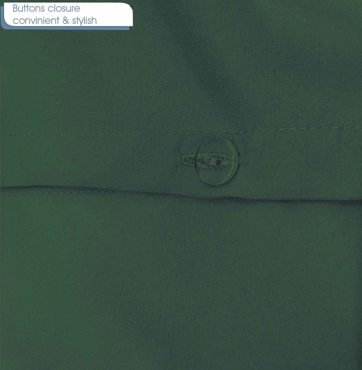 Plain Duvet Set - Bottle Green