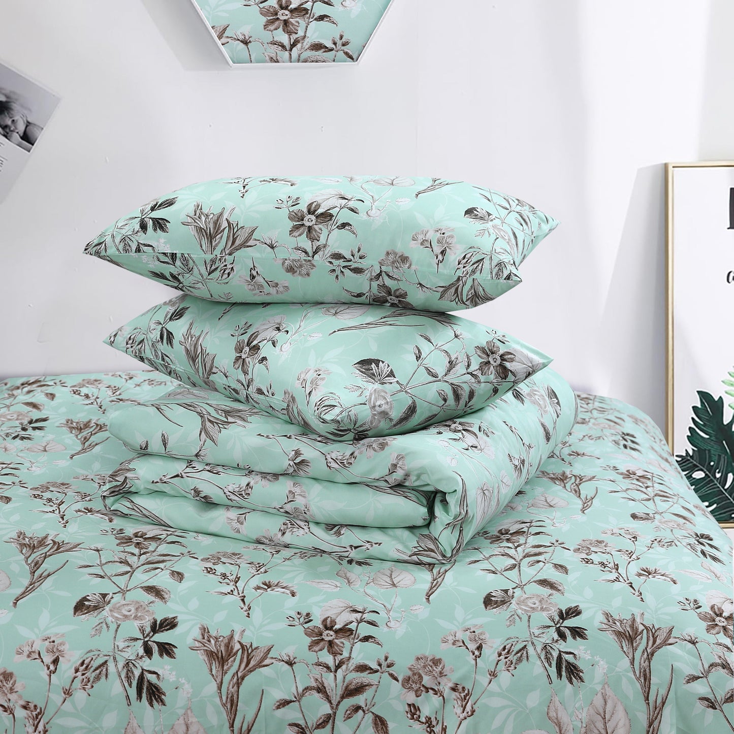 Vintage Floral Duvet Cover Set