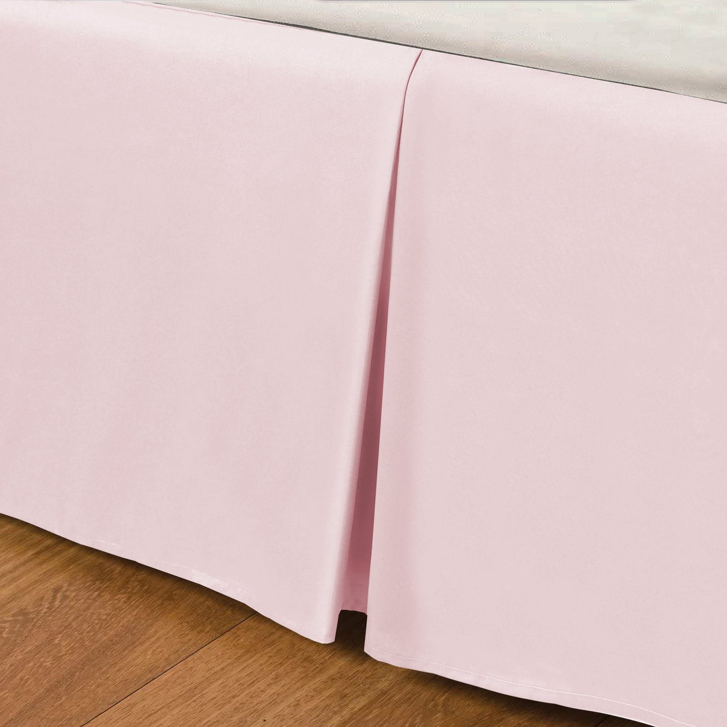 Box Pleated Base Valance Sheet - Blush
