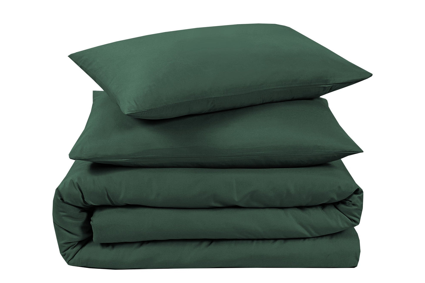 Plain Duvet Set - Bottle Green
