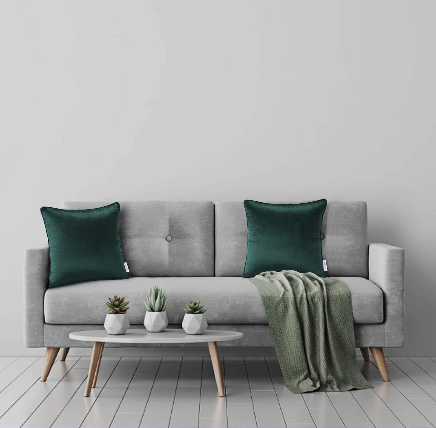 Velvet Cushion Covers - Bottle Green