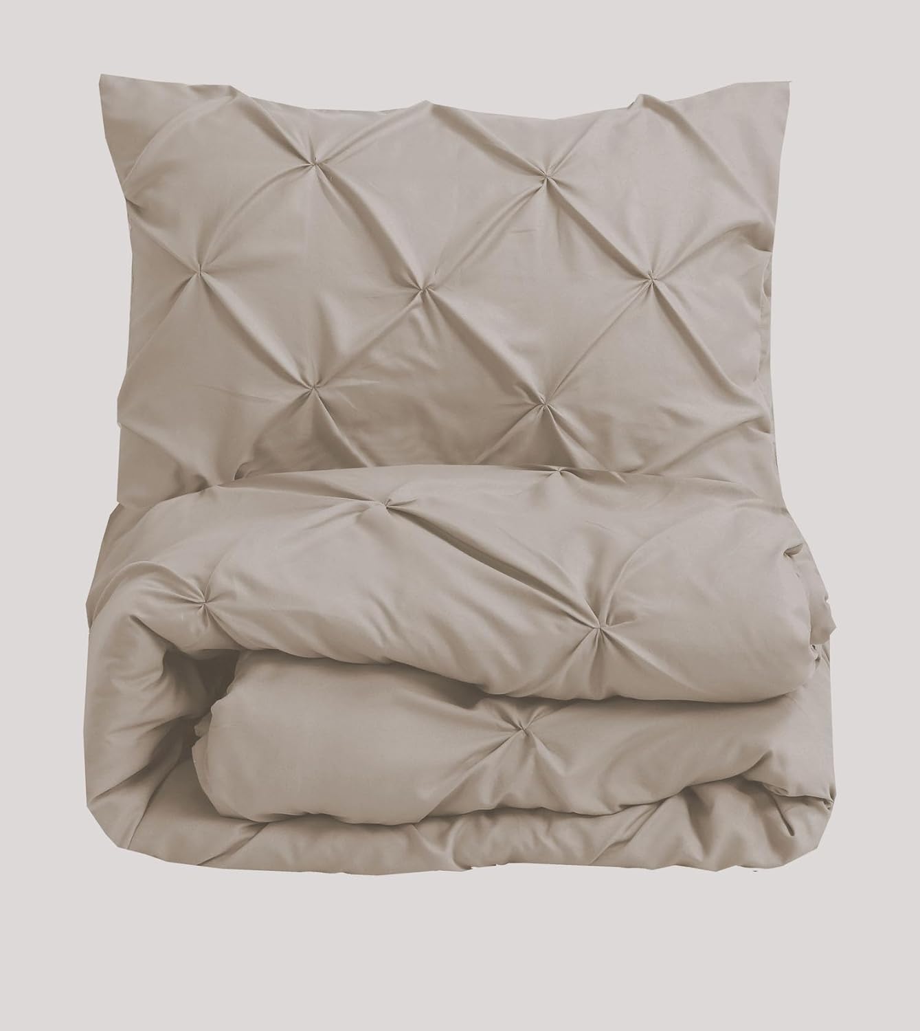 Pintuck Duvet Cover Set- Linen
