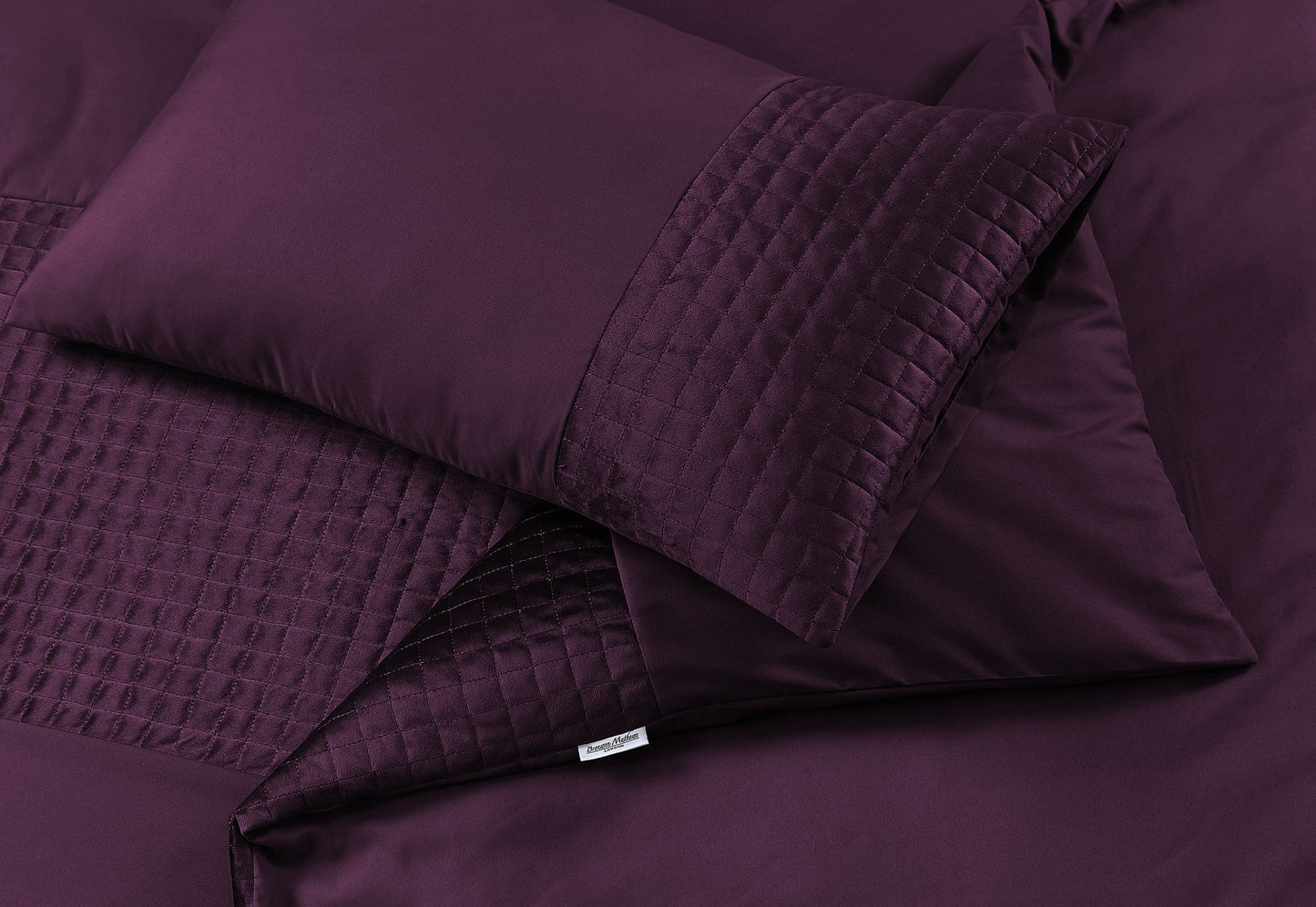 Patch Work Duvet Cover Set - Damson