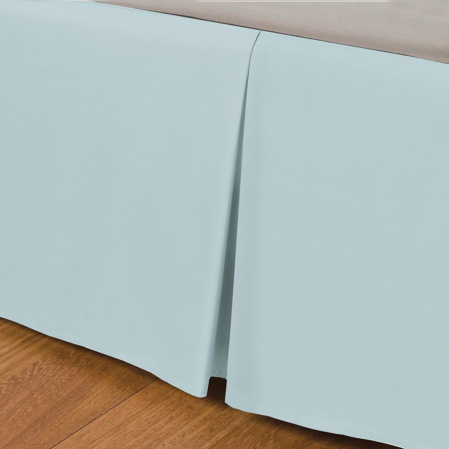 Box Pleated Base Valance Sheet - Spa Blue