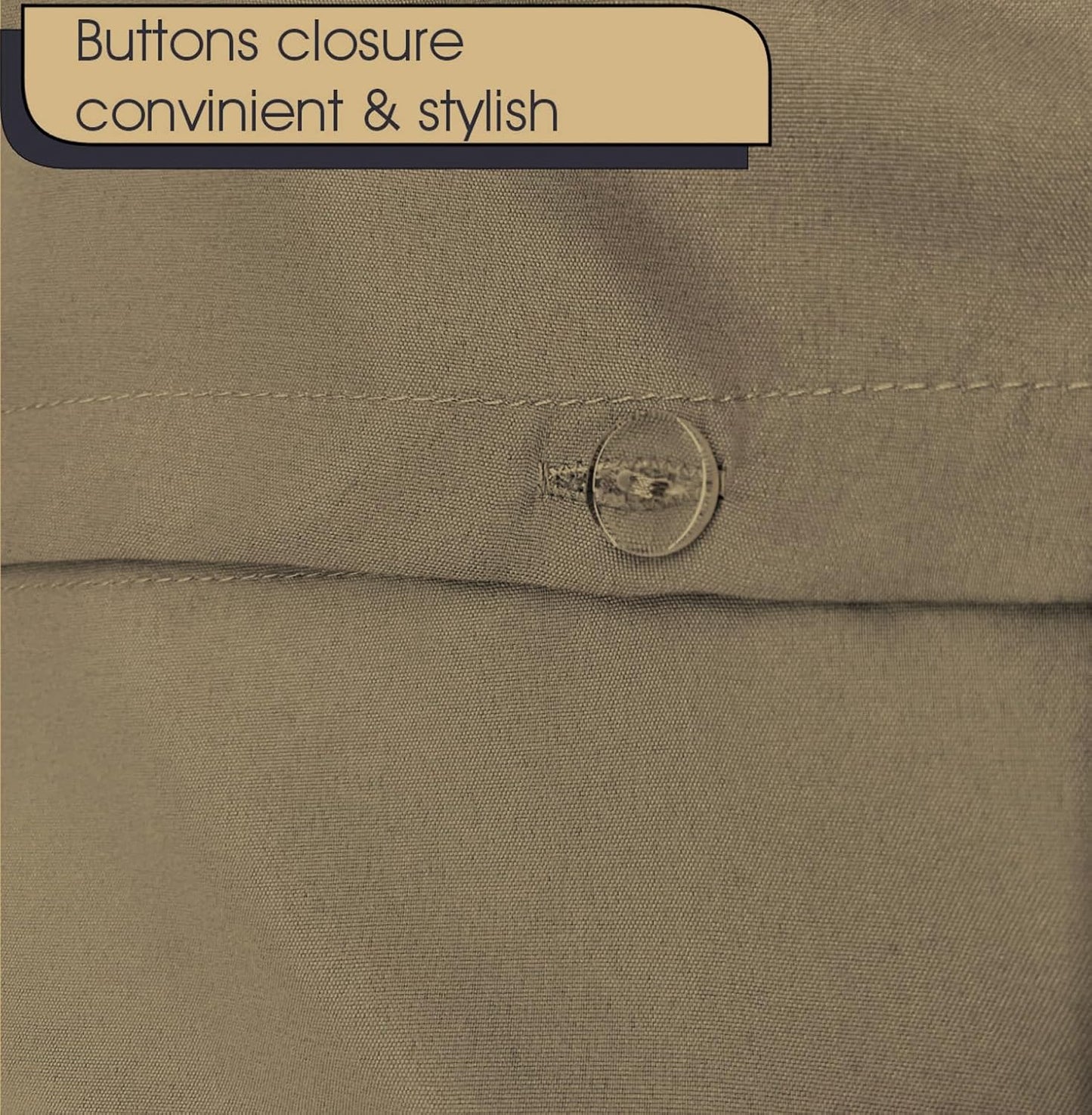 Pintuck Duvet Cover Set- Taupe