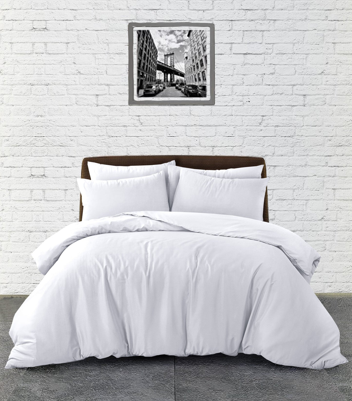 Plain Duvet Set - White