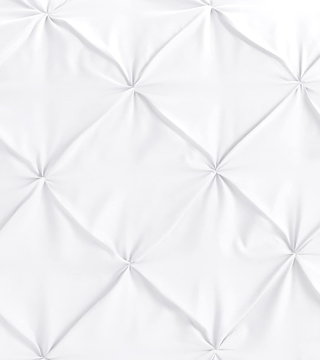 Pintuck Duvet Cover Set- White