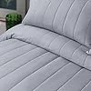 Quilted Stripe Bedspread - Silver