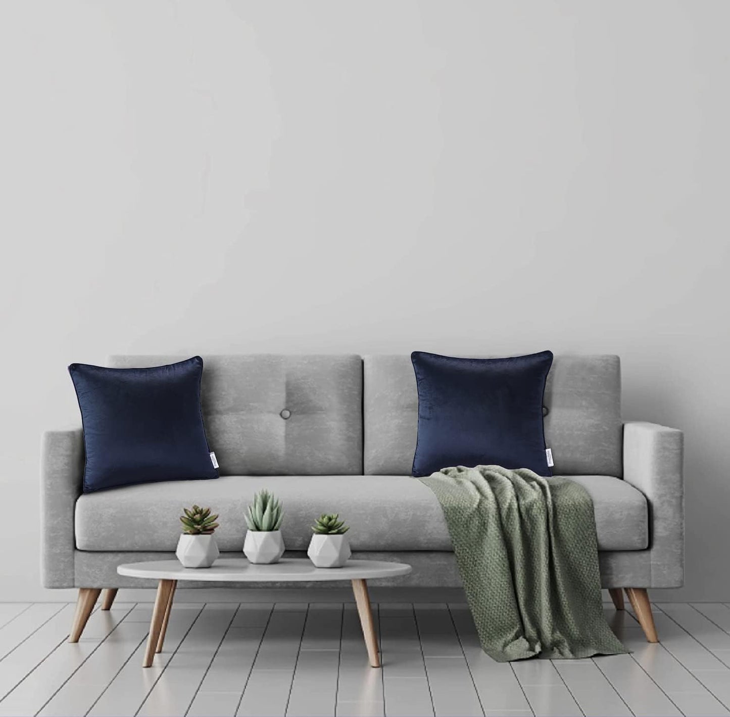 Velvet Cushion Covers - Navy