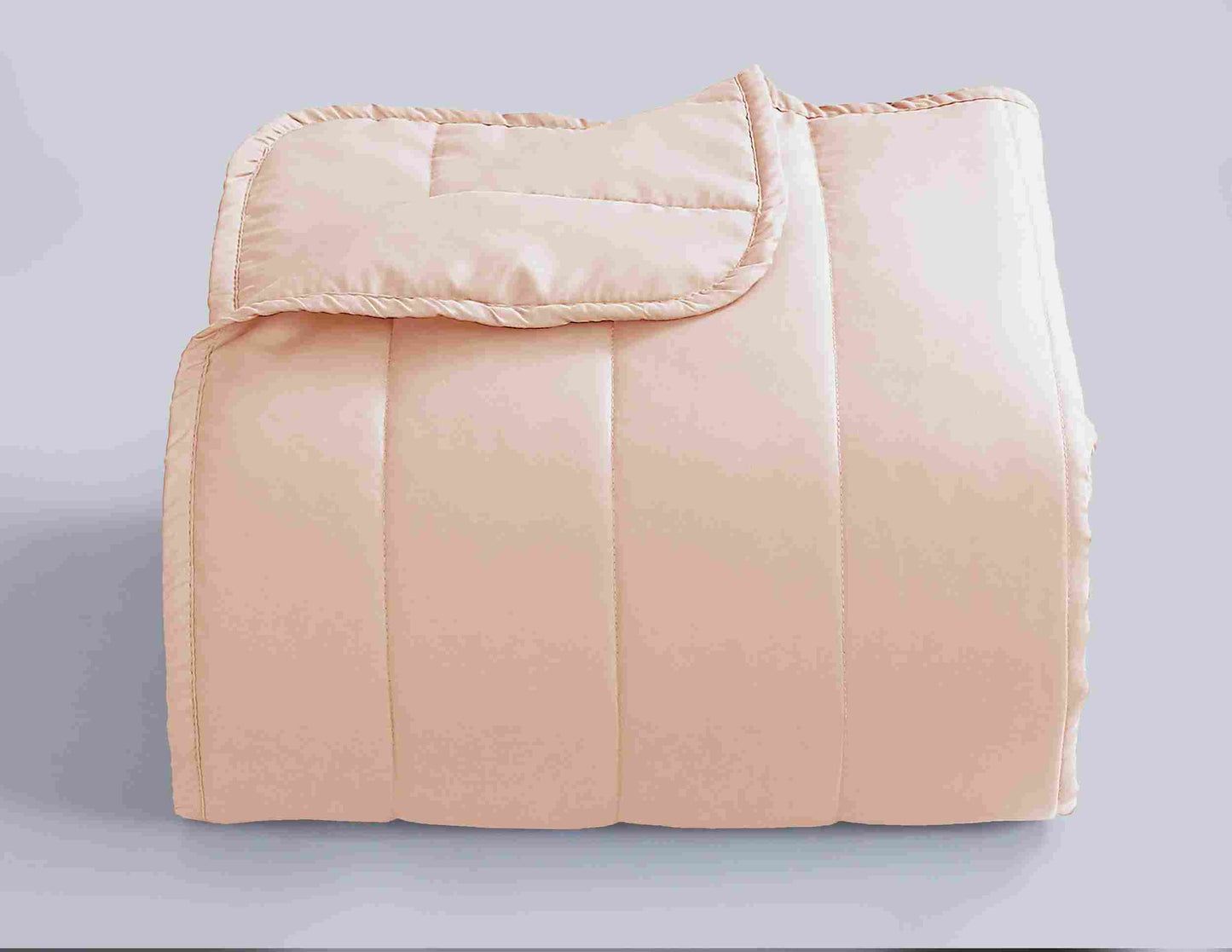 Quilted Stripe Bedspread - Blush