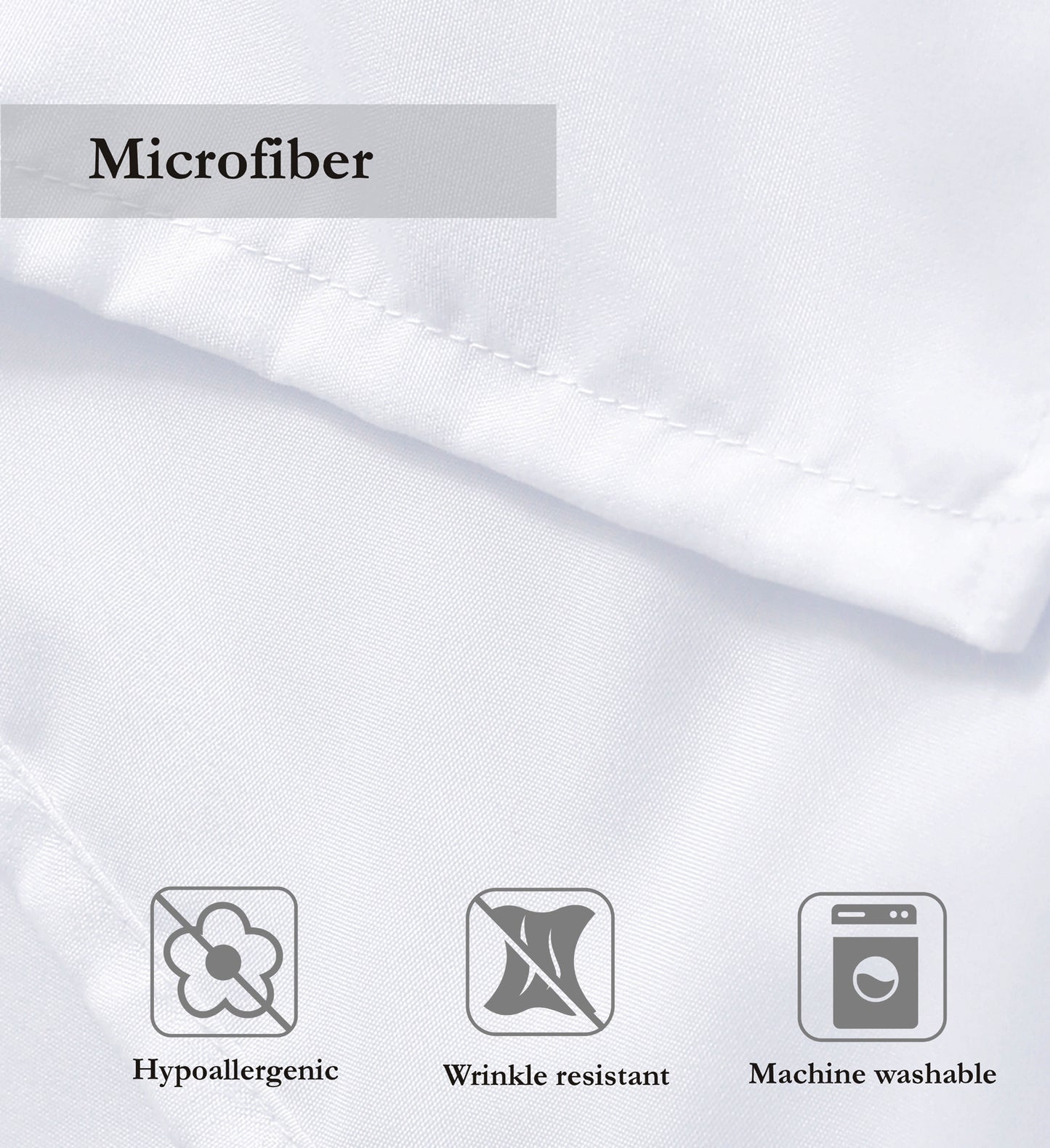 Plain Duvet Set - White