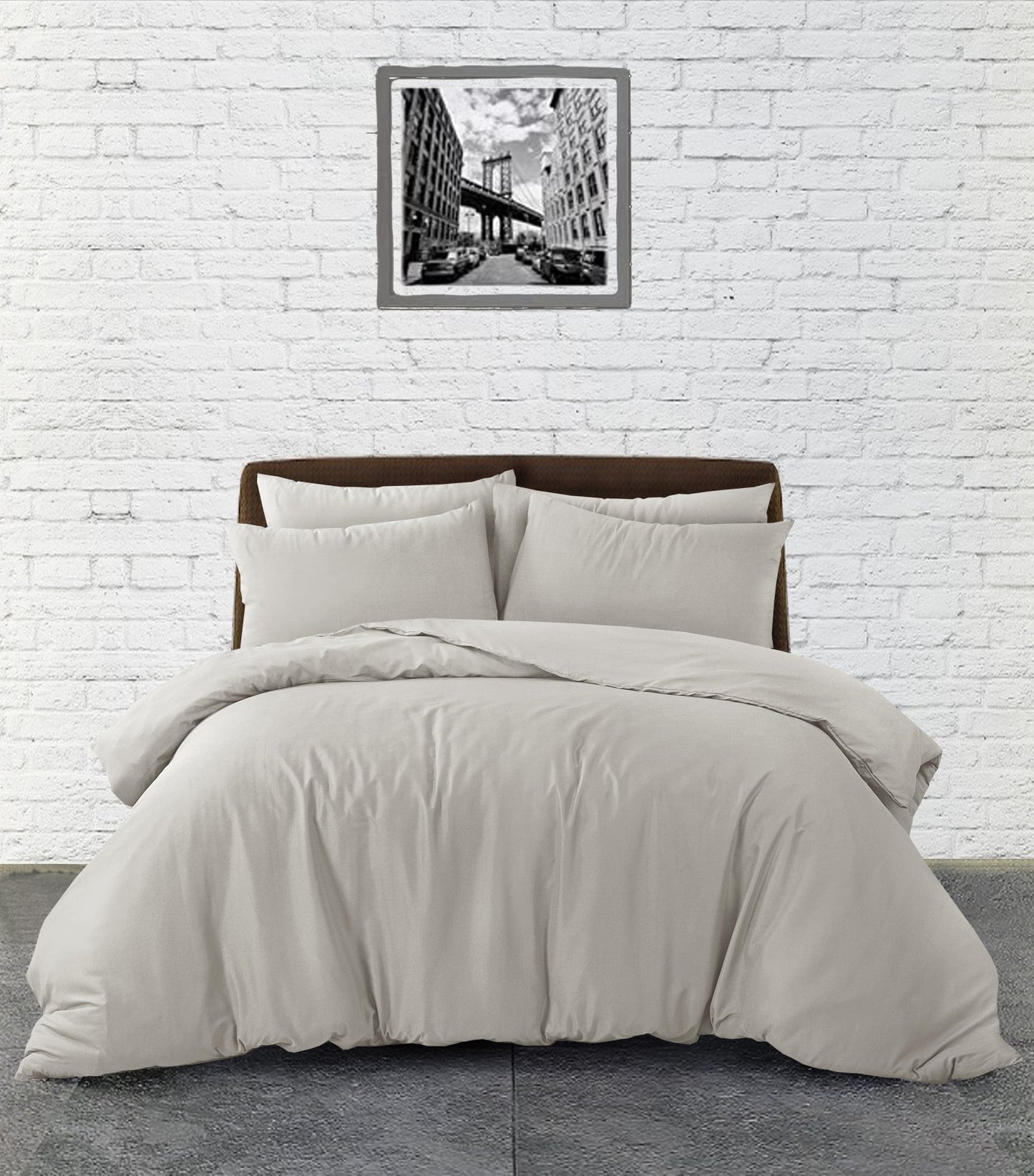 Plain Duvet Set - Linen