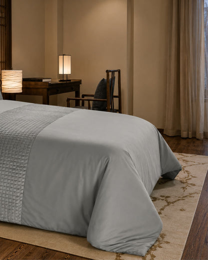 Patch Work Duvet Cover Set- Linen