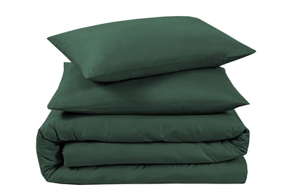 Plain Duvet Set - Bottle Green