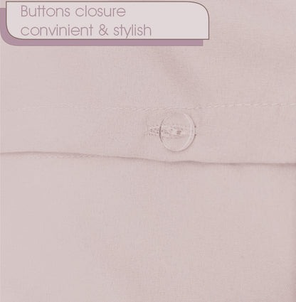 Plain Duvet Set - Blush