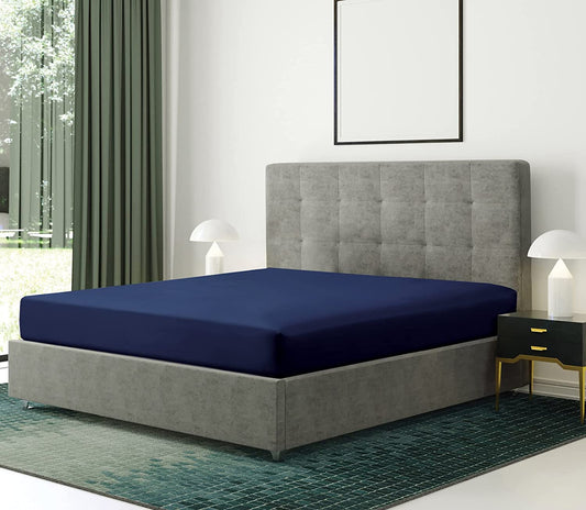 Fitted Bed Sheet - Navy