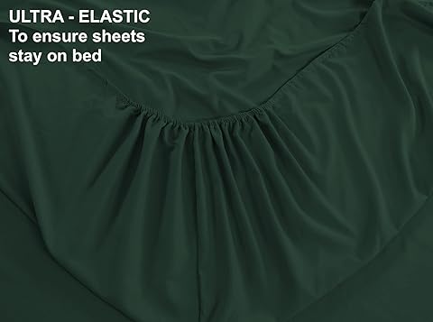 Fitted Bed Sheet - Bottle Green