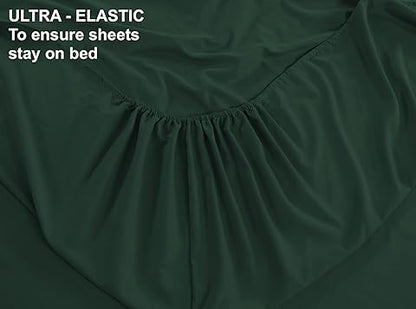 Fitted Bed Sheet - Bottle Green