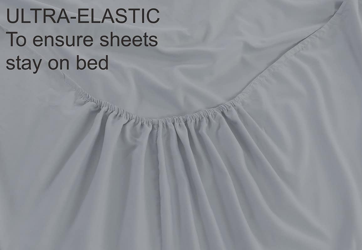Fitted Bed Sheet - Gray