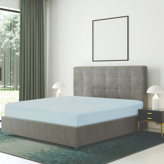 Fitted Bed Sheet - Spa Blue